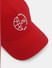 Red Logo Print Baseball Cap_410800+4